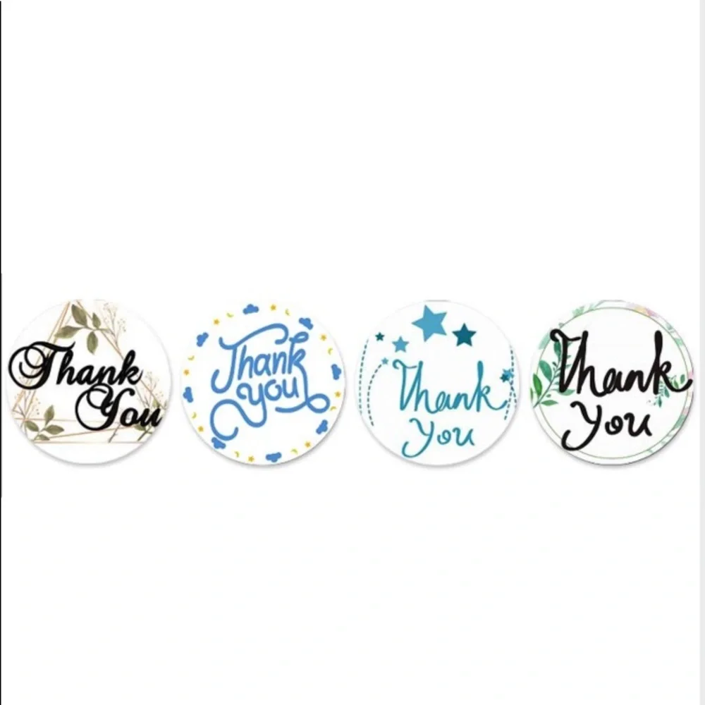 200ct~Thank you Stickers W/Bonus Bags 🌟🆕🌟 (2 Rolls For $20)
